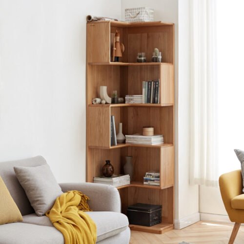 corner bookshelft om-004